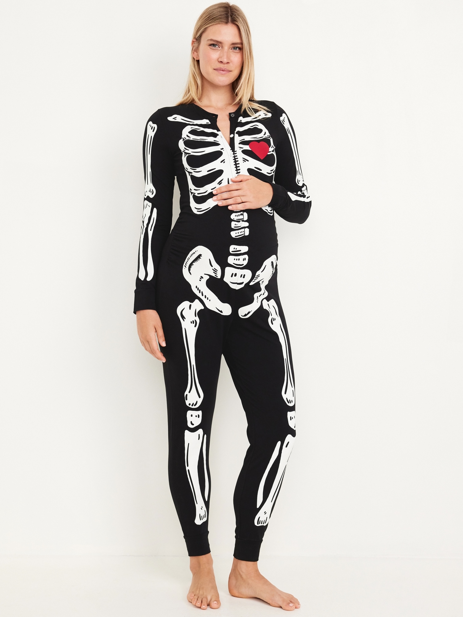 Maternity Halloween One-Piece Pajamas | Old Navy