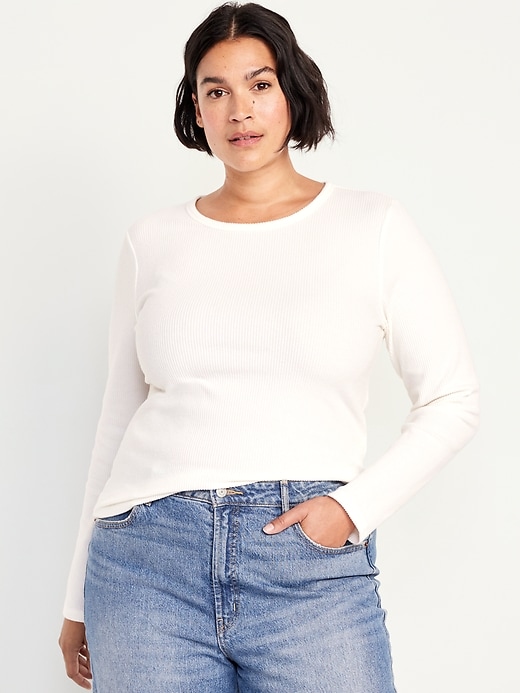 Image number 7 showing, Slim Plush-Knit T-Shirt