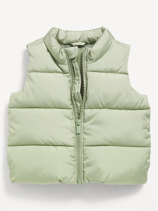 View large product image 1 of 1. Unisex Water-Resistant Quilted Puffer Vest for Baby