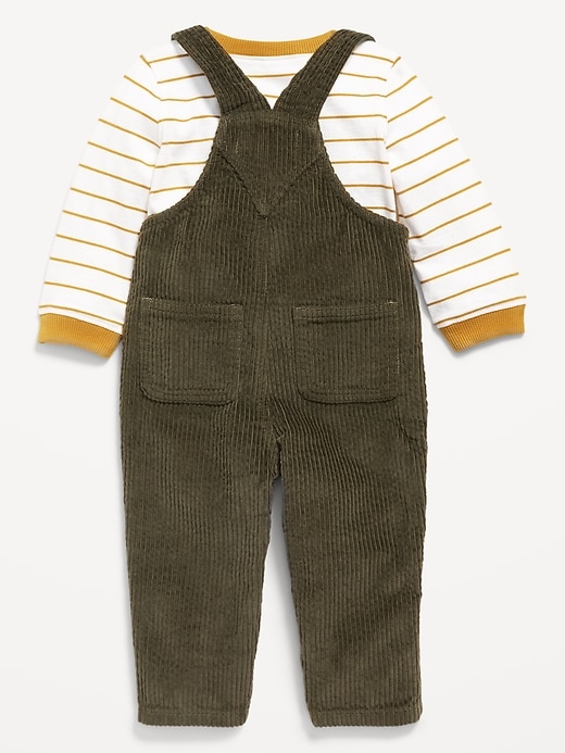 View large product image 2 of 4. Long-Sleeve T-Shirt and Corduroy Overalls Set for Baby