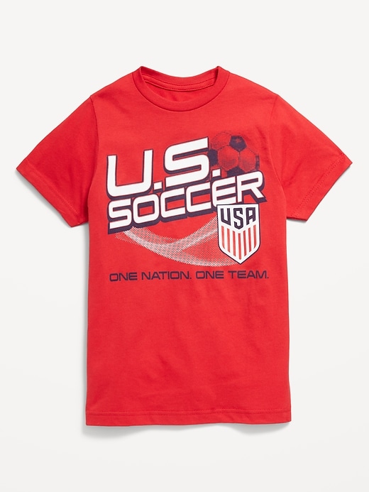View large product image 1 of 1. US Soccer Gender-Neutral T-Shirt for Kids