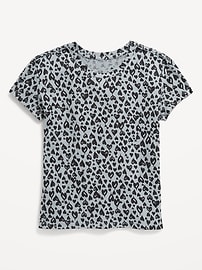 Image number 1 showing, Printed Softest Short-Sleeve T-Shirt for Girls