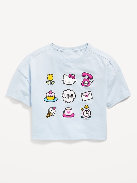 View large product image 1 of 1. Hello Kitty® Cropped Graphic T-Shirt for Girls