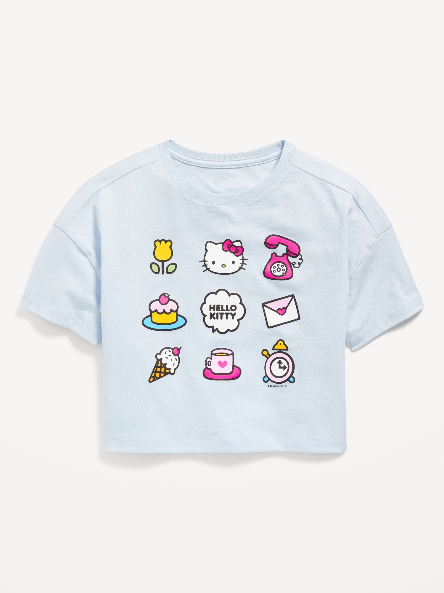 Hello Kitty Cropped Graphic T-Shirt for Girls