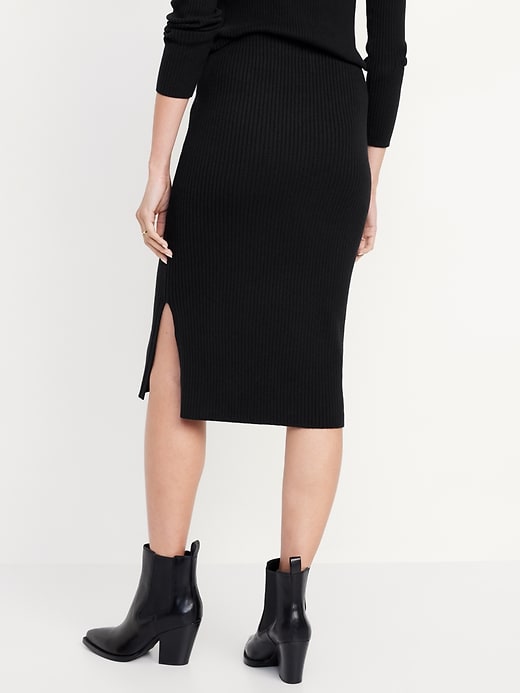 Image number 2 showing, High-Waisted SoSoft Ribbed Midi Skirt