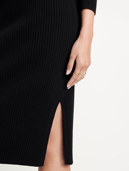 Image number 5 showing, High-Waisted SoSoft Ribbed Midi Skirt