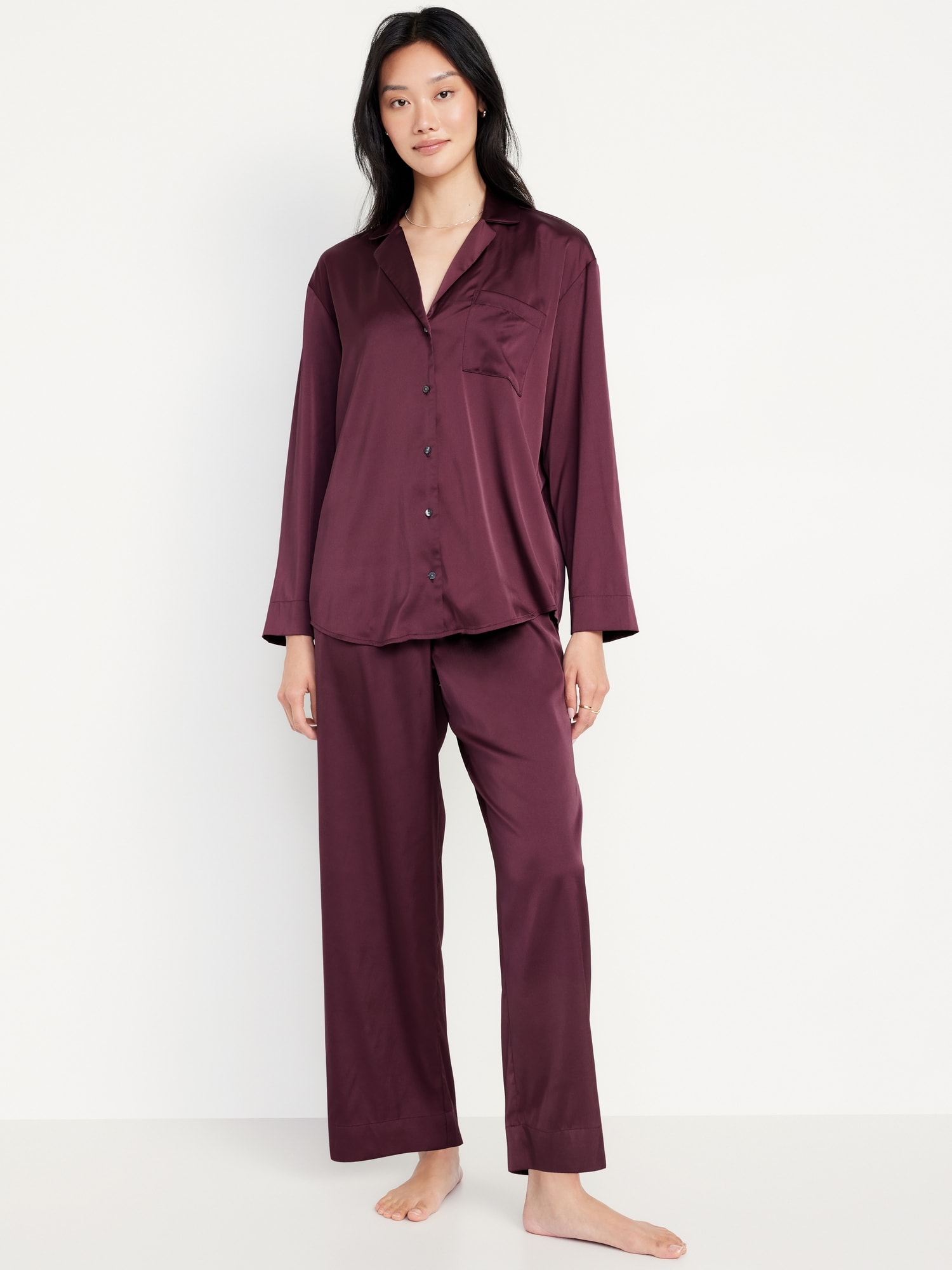 Satin Pajama Pant Set