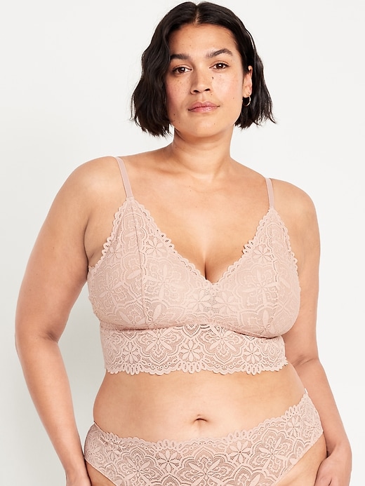 Image number 7 showing, Lace Longline Bralette