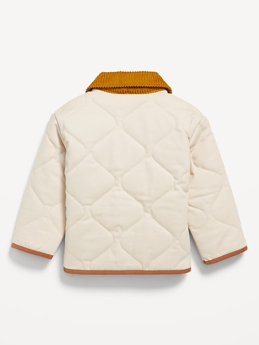 View large product image 2 of 2. Quilted Corduroy-Trim Shacket for Baby