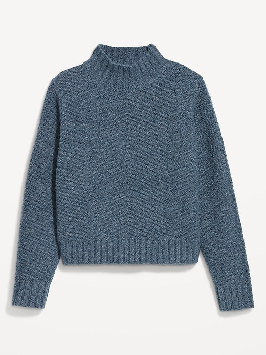 Image number 4 showing, Mock-Neck Crop Sweater