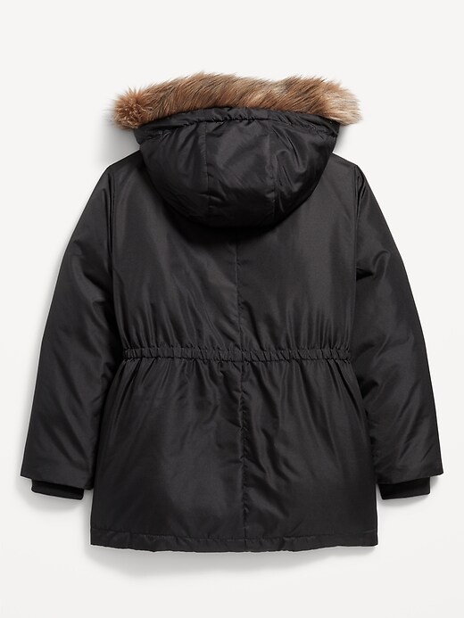 Water-Resistant Sherpa-Lined Hooded Parka Coat for Girls | Old Navy
