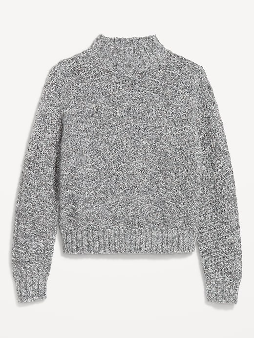 Image number 4 showing, Mock-Neck Crop Sweater