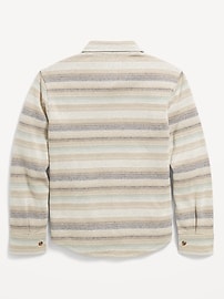 View large product image 3 of 3. Long-Sleeve Jacquard Knit Pocket Shirt for Boys