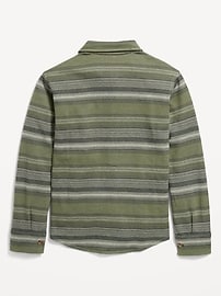 View large product image 3 of 3. Long-Sleeve Jacquard Knit Pocket Shirt for Boys