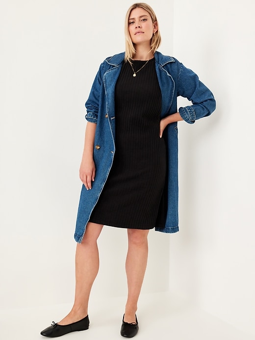 Image number 3 showing, Maternity Long Sleeve Nursing Dress