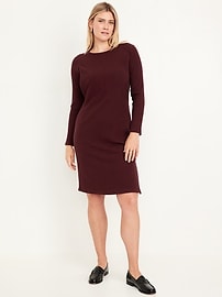 Image number 1 showing, Maternity Long-Sleeve Nursing Dress