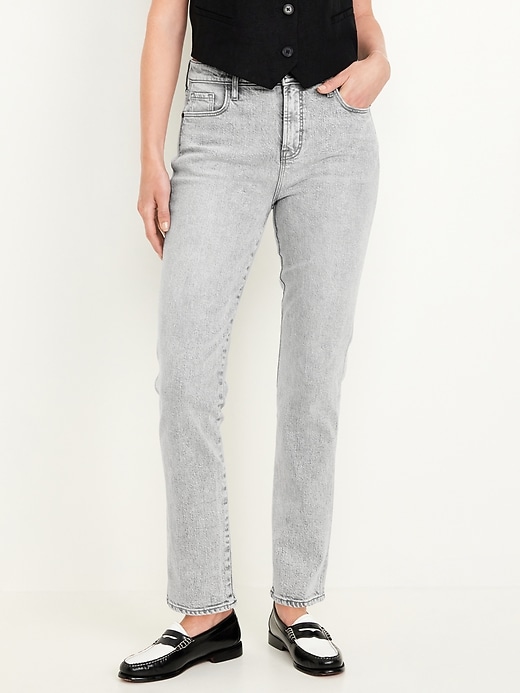 Image number 2 showing, High-Waisted Vintage Slim Jeans