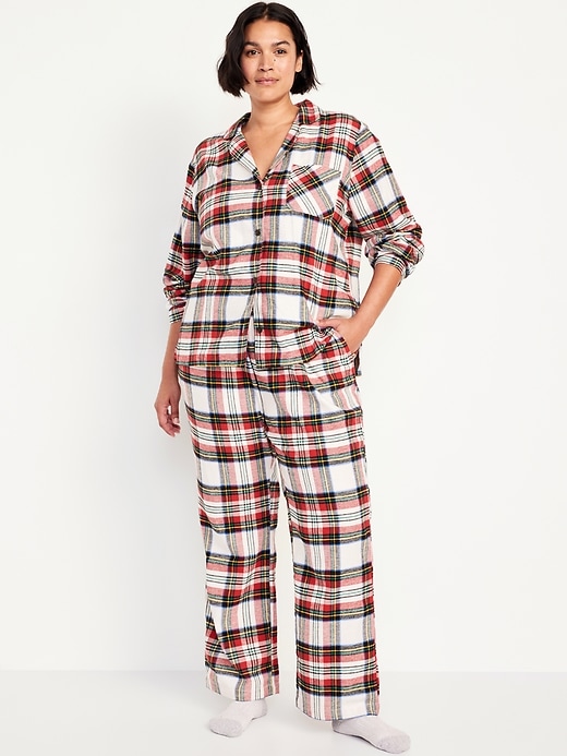 Image number 7 showing, Flannel Pajama Set for Women