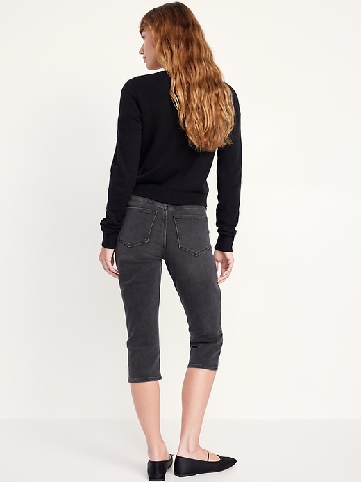 Image number 2 showing, Mid-Rise Wow Capri Jeans