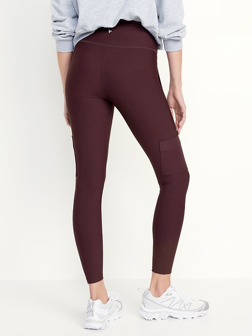 Image number 2 showing, High-Waisted PowerSoft Cargo 7/8 Leggings