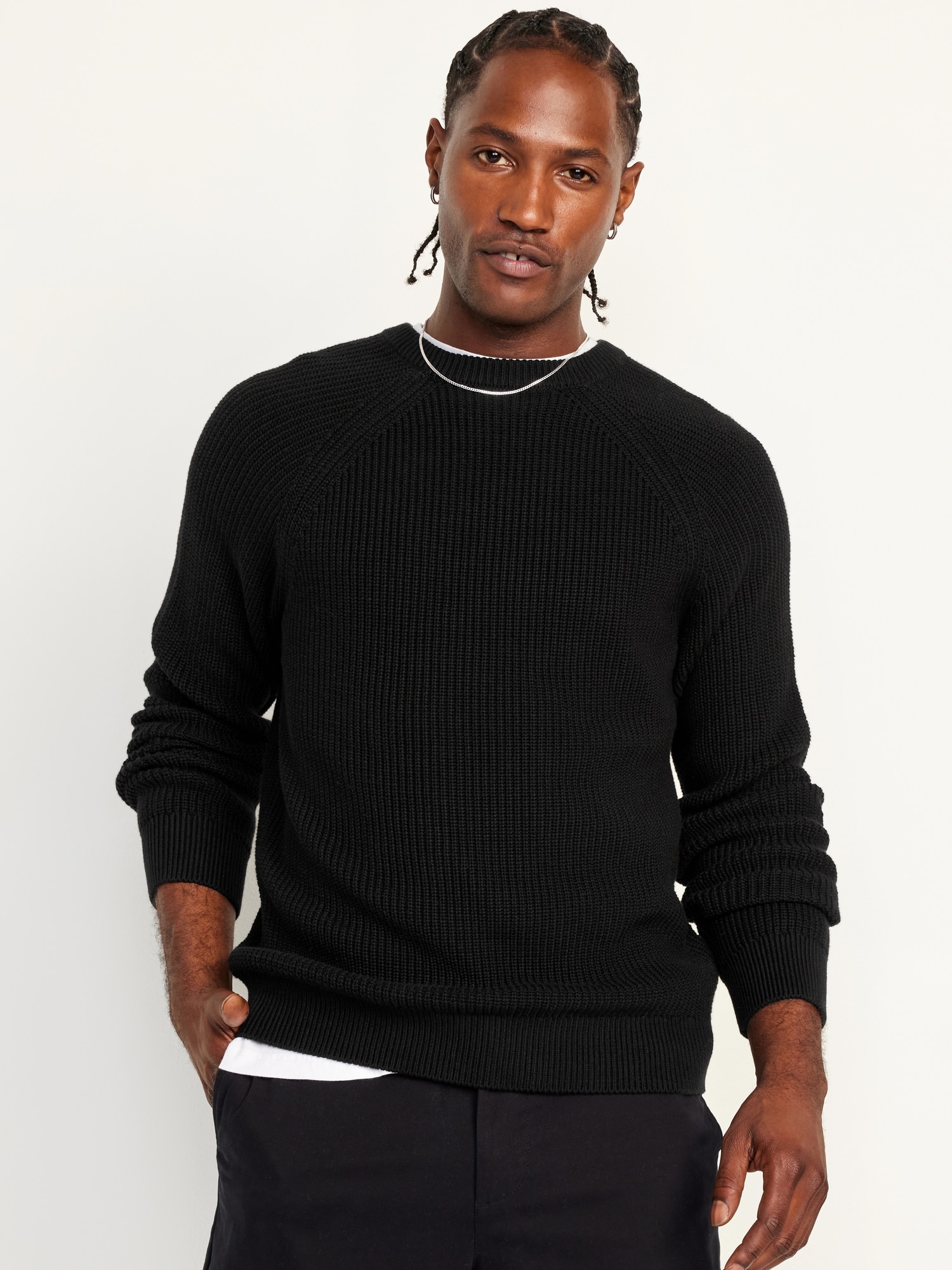 Shaker-Stitch Sweater