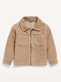 View large product image 3 of 3. Corduroy Utility Zip-Front Jacket for Toddler Boys