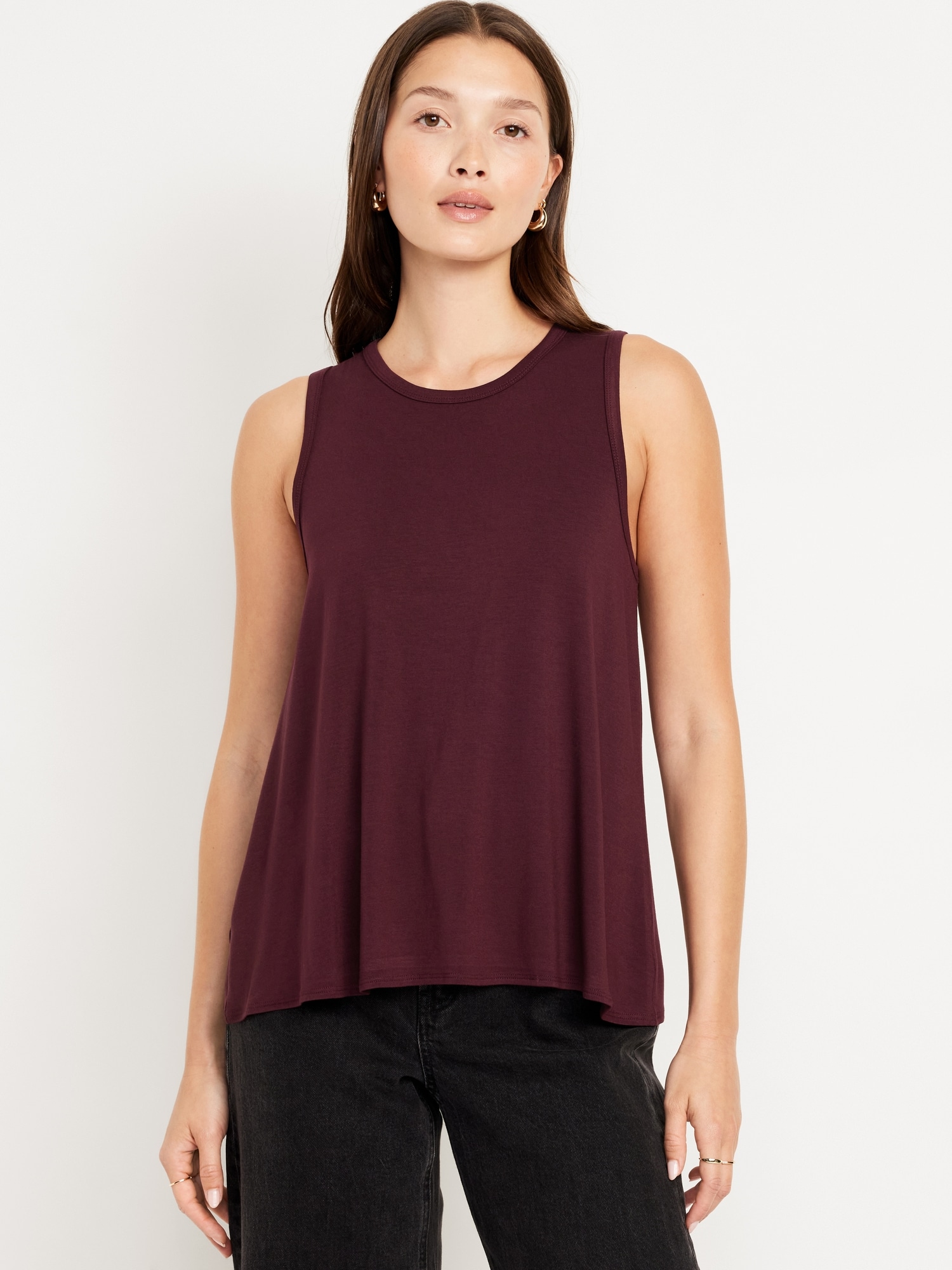 Luxe Sleeveless Top - Red