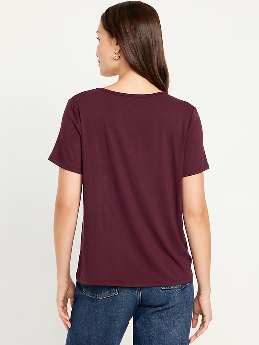 Image number 2 showing, Luxe V-Neck T-Shirt