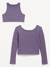 View large product image 3 of 3. PowerChill 2-In-1 Performance Top for Girls