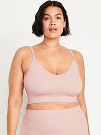 View large product image 7 of 8. Seamless Longline Bralette