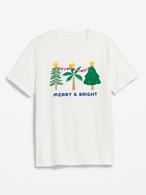 Holiday-Graphic T-Shirt - Merry And Bright