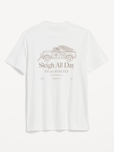 Holiday-Graphic T-Shirt for Men