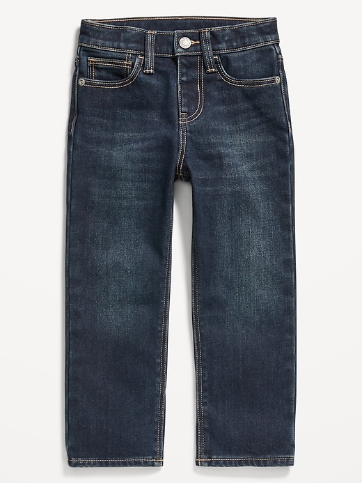 View large product image 2 of 2. Built-In Warm Straight Jeans for Toddler Boys