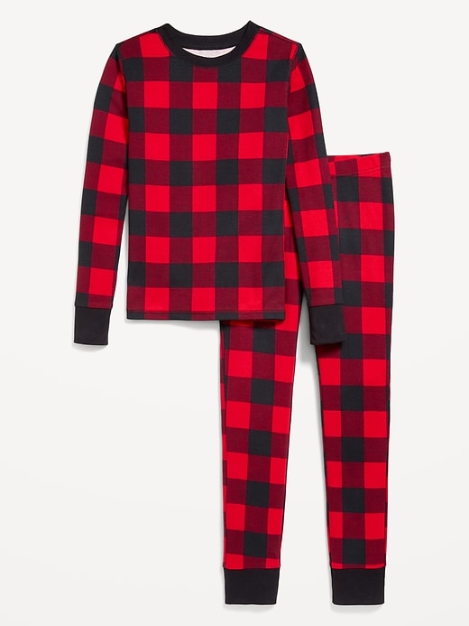 View large product image 2 of 4. Gender-Neutral Graphic Snug-Fit Pajama Set for Kids