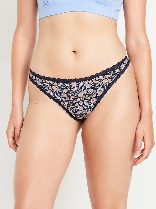 Image number 5 showing, Mid-Rise Everday Cotton Thong