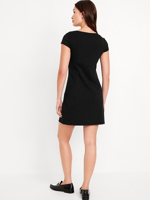 Image number 2 showing, Ponte-Knit Mini Dress