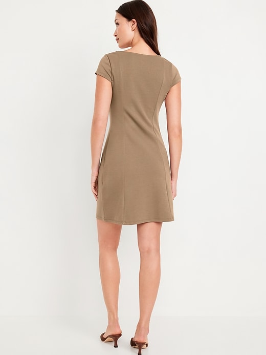 Image number 8 showing, Ponte-Knit Mini Dress