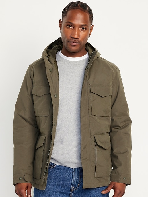 Image number 1 showing, Water-Resistant Tech Utility Jacket