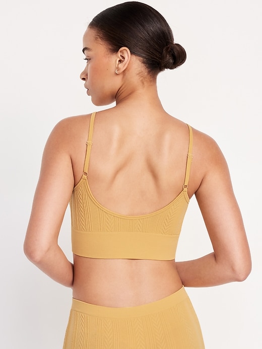 View large product image 2 of 8. Seamless Longline Bralette