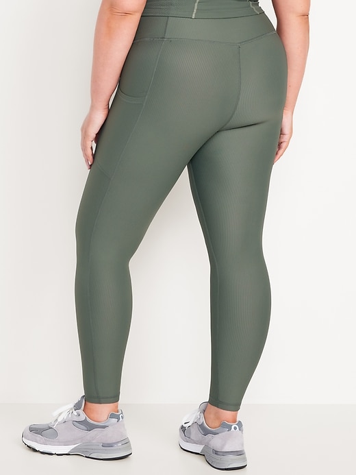 Image number 7 showing, High-Waisted PowerSoft Ribbed Leggings