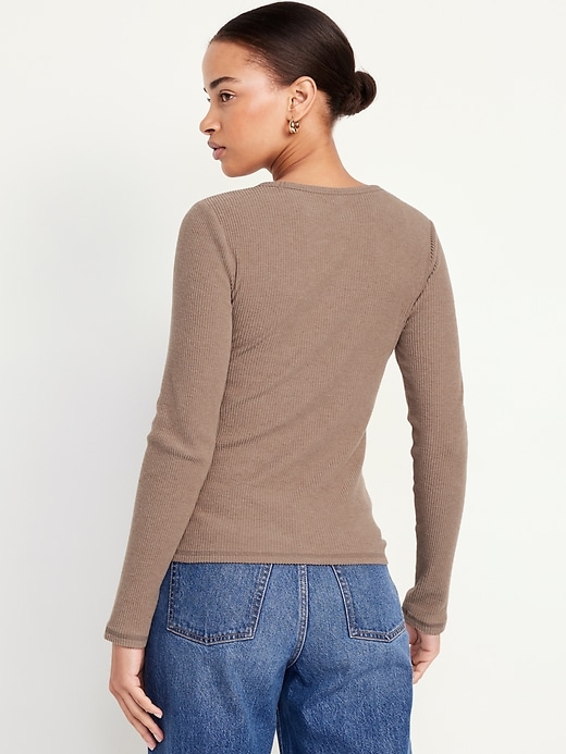 Image number 2 showing, Plush-Knit Long-Sleeve T-Shirt