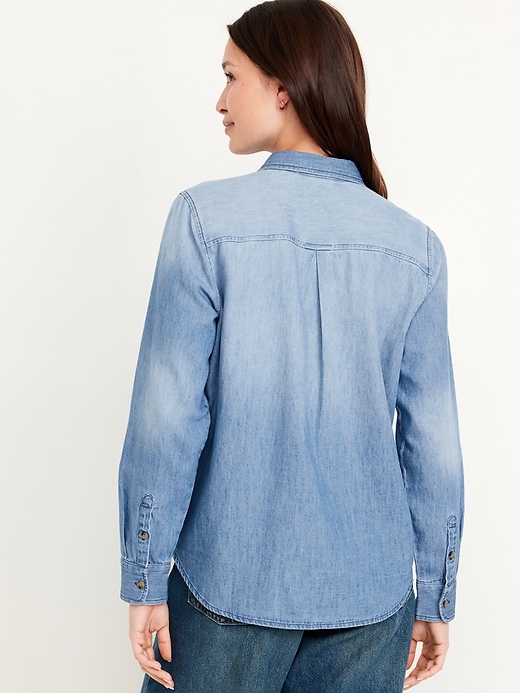 Image number 2 showing, Classic Button-Down Jean Shirt