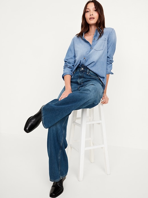 Image number 3 showing, Classic Button-Down Jean Shirt