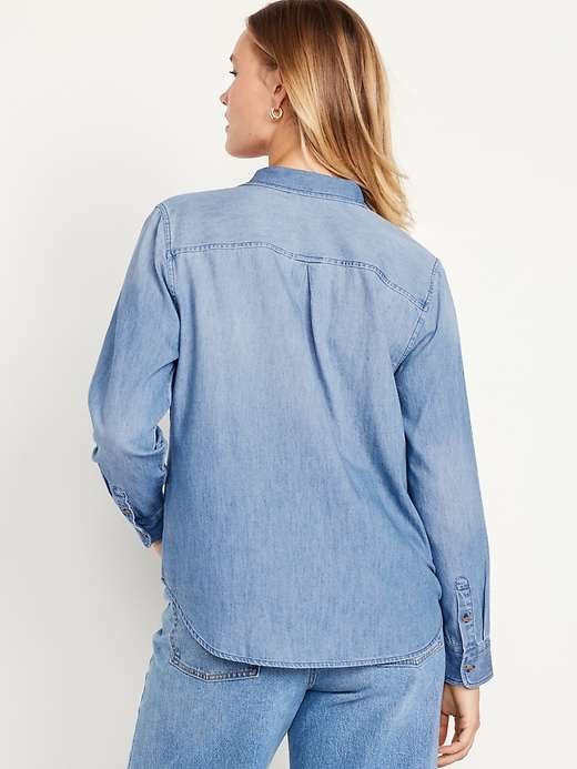 Image number 6 showing, Classic Button-Down Jean Shirt