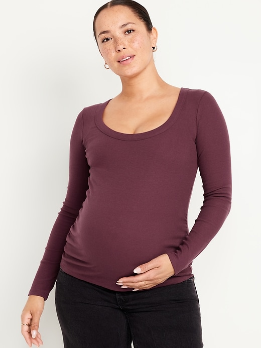 Image number 1 showing, Maternity Long Sleeve T-Shirt