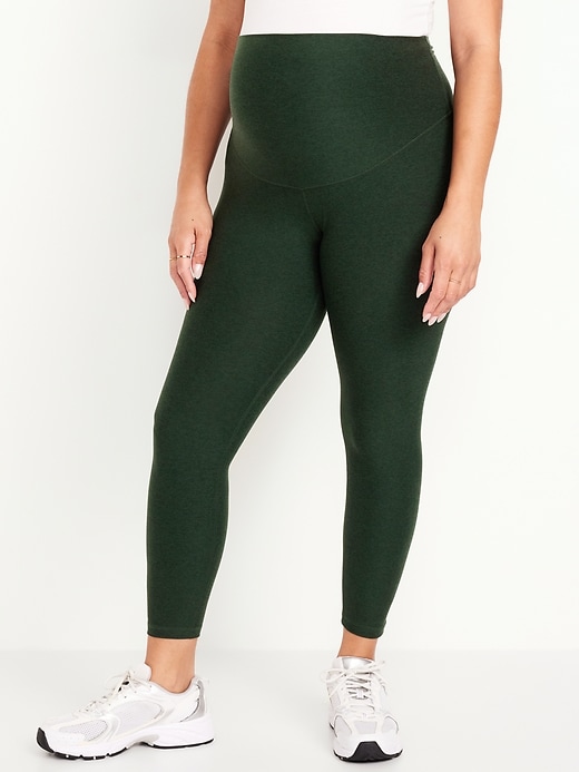 Image number 1 showing, Maternity Full-Panel CloudComfy 7/8 Leggings