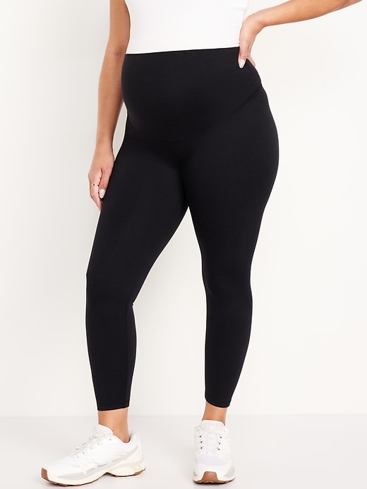 Image number 1 showing, Maternity Full-Panel CloudComfy 7/8 Leggings