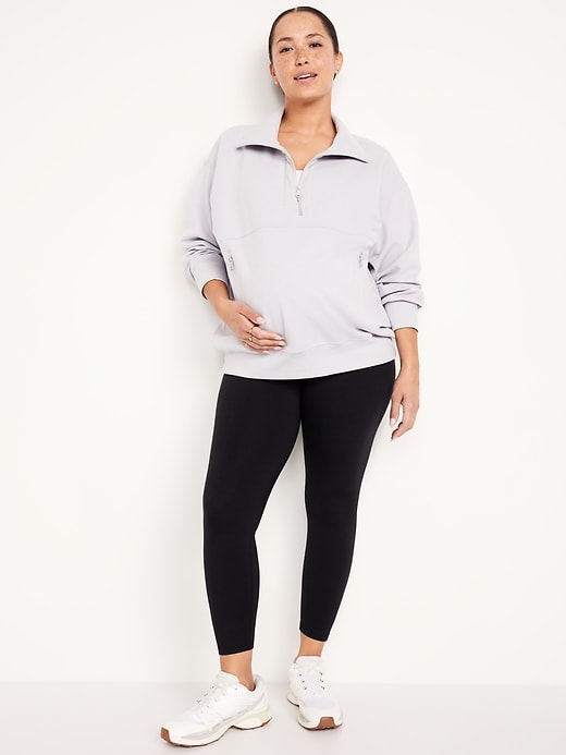 Image number 5 showing, Maternity Full-Panel CloudComfy 7/8 Leggings