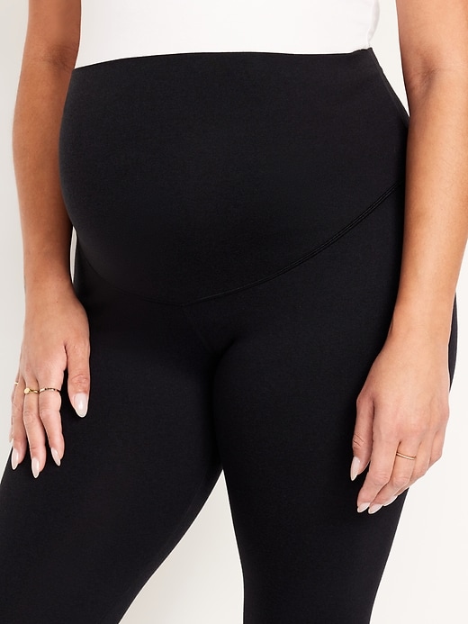 Image number 8 showing, Maternity Full-Panel CloudComfy 7/8 Leggings