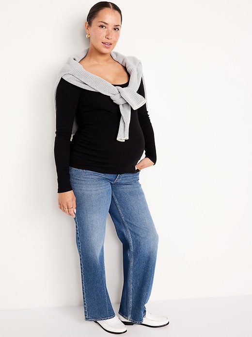 Image number 7 showing, Maternity Long Sleeve T-Shirt